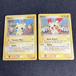 Minum 12/17 Plusle 13/17 POP Series 1 Pokemon Card Promo 2 - Image 1