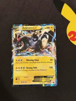 Pokemon Card TCG Zekrom EX 51/99 B/W Next Destinies Heavily Played/Damaged - Image 1