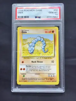 Pokemon Cards: Base Set Common: Onix 56/102 PSA 10 - Image 2