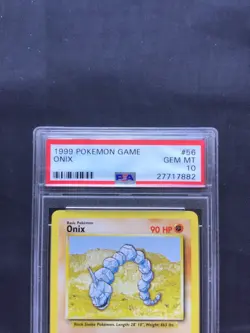 Pokemon Cards: Base Set Common: Onix 56/102 PSA 10 - Image 3