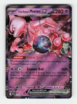 Team Rocket's Mewtwo ex SV: Scarlet & Violet Promo Cards 205 Pokemon Promo Ho... - Image 1