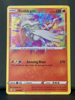 Reshiram 017/072 Amazing Rare Shining Fates 2021 Pokemon Card NM Holo SWSH - Image 1