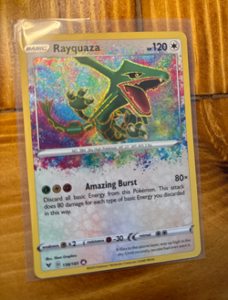 Rayquaza 138/185 CRAZY art rare vivid voltage (+1 free card!) - Image 1
