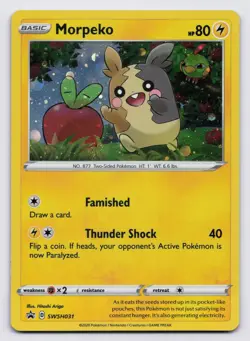 Morpeko - Holo Promo SWSH: Sword & Shield Promo Cards SWSH031 NM SWIRL 🌀 - Image 1