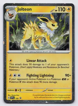 Jolteon - (Cosmos Holo) Rare SV: Scarlet & Violet Promo Cards 169 NM SWIRL 🌀 - Image 1