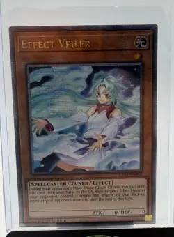 Yu-Gi-Oh! TCG Effect Veiler Quarter Century Secret Rare Card RA04-EN004 NM Clean - Image 1