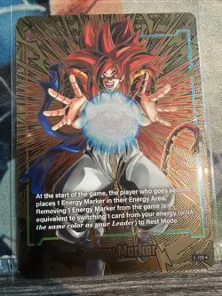 Bandai Dragon Ball Super Card Game Energy Marker E-130(GOLD) SS4 GOGETA - Image 1