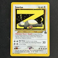 Snorlax 49 Black Star Promo Rare Pokemon Card - Image 1