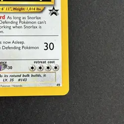 Snorlax 49 Black Star Promo Rare Pokemon Card - Image 4