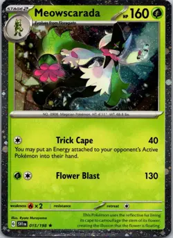 Meowscarada - (Cosmos Holo) Rare Miscellaneous Cards & Products 015/198 NM - Image 1