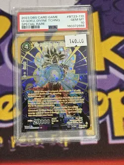 Dragon Ball Super Card Game Ultra Instinct Son Goku, Divine Technique PSA 10 - Image 1