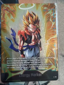 Dragon Ball Super Card Game Energy Marker Gogeta Fusion World E-129 - Image 1
