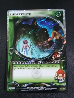 Yu Yu Hakusho TCG CCG Substitute L9 Dark Tournament League Card NM - Image 1