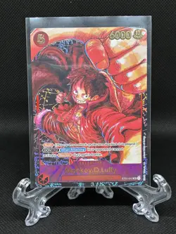 One Piece Card Monkey D.Luffy ST01-012 OP05 1st Anniversary English LP - Image 1