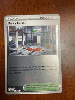 Risky Ruins 127/132 Mega Evolution Reverse Holo Pokemon TCG Card - Image 1
