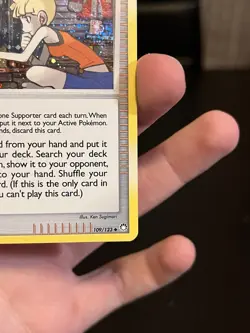 Bebe’s Search 109/123 Mysterious Treasures Holo Trainer Pokemon Card 2007 - Image 2