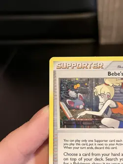 Bebe’s Search 109/123 Mysterious Treasures Holo Trainer Pokemon Card 2007 - Image 4