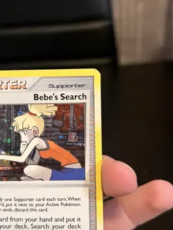 Bebe’s Search 109/123 Mysterious Treasures Holo Trainer Pokemon Card 2007 - Image 5