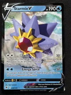 Starmie V Astral Radiance 030/189 Ultra Rare Full Art Holo English Pokemon Card - Image 1