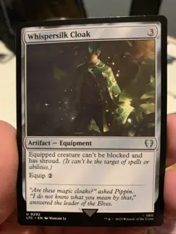 MTG ~ Whispersilk Cloak ~ LTC ~ NM - Image 1