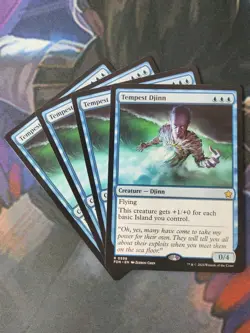 Tempest Djinn x4 | Magic the Gathering MTG | Foundations | NM Playset - Image 1