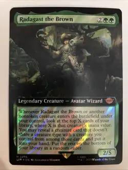Radagast the Brown M Extended Art Surge FOIL 0776 | LTR Lord of the Rings | MTG - Image 1