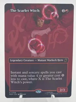 The Scarlet Witch (Borderless) 368 Marvel Super Heroes Magic: The Gathering NM - Image 1