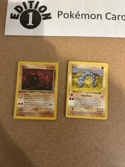 Onix 1st Edition + Onix Shadowless Pokemon Card Lot Vintage WOTC - Image 1