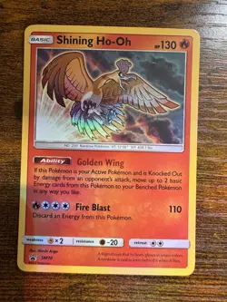 Shining Ho-oh - SM70 - Pokemon Sun & Moon Promo Ultra Rare Card NM/M - Image 1