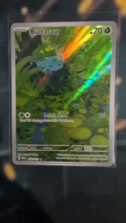 Bulbasaur 166/165 Illustration Rare 151 Pokemon NM - Image 1