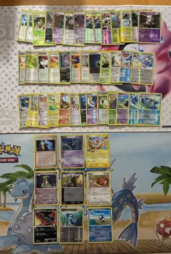 Vintage Pokemon Card Lot Reverse Holo Fire Giratina Dratini Poliwrath 48 Cards - Image 1