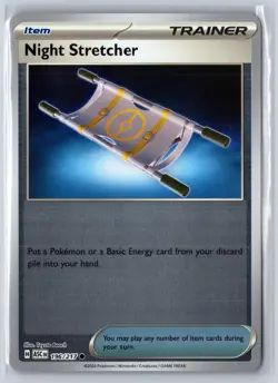 Night Stretcher 196/217 Common Ascended Heroes Pokemon Reverse Holo Near Mint - Image 1