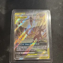 Pokemon TCG Espeon & Deoxys GX SM240 Black Star Promo Full Art Holo - Image 1