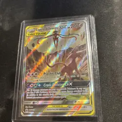Pokemon TCG Espeon & Deoxys GX SM240 Black Star Promo Full Art Holo - Image 2