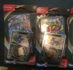 One Pokemon Chaos Rising Blister Pack Toxel W/ Coin TCG Mega Evolution Booster! - Image 4