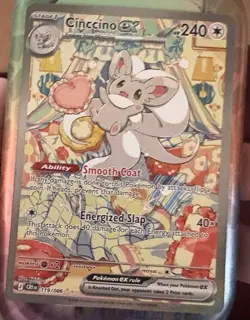 Pokemon TCG Cinccino Ex 119/86 SIR Chaos Rising NM - Image 1