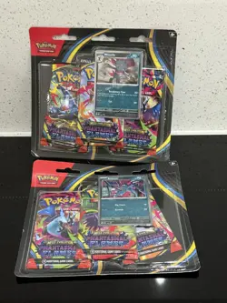 Pokemon TCG - Phantasmal Flames Triple Blister; Sneasel Promo- NEW SEALED -x2 - Image 1