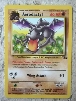 Aerodactyl 16/62 Rare Fossil Pokemon Unlimited Lightly Played - Image 1