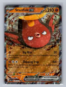 Stunfisk ex 114/217 Double Rare Ascended Heroes Pokemon Holo Near Mint - Image 1
