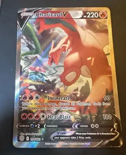Charizard V 154/172 Brilliant Stars Full Art Holo Ultra Rare 220 HP (2022) - Image 1