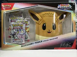 Pokemon TCG Prismatic Evolutions Accessory Pouch Special Collection Box Sealed - Image 1