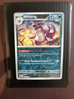 Pokemon 2023 Scarlet & Violet 151 Nidoking Reverse Holo Rare #34 Near Mint - Image 1