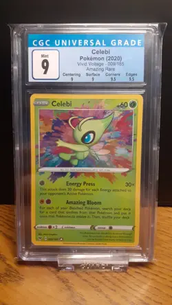 Pokemon Vivid Voltage Celebi Amazing Rare CGC 9 Mint - Image 1
