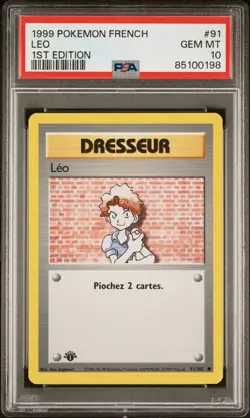 Carte Pokemon - Leo 1ere edition - 91/102 - Set de base - PSA 10 - Image 1