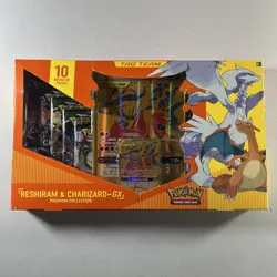 Pokemon TCG: Reshiram & Charizard GX Tag Team Collection New W/ Evolving *Damage - Image 1