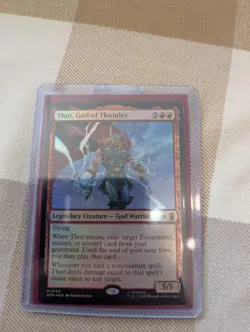 MTG Single - Thor, God of Thunder - Marvel Super Heroes - Foil - Near Mint - Image 1