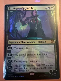 Professor Dellian Fel #214 Foil NM Secrets of Strixhaven SOS Magic MTG Free P&P - Image 1