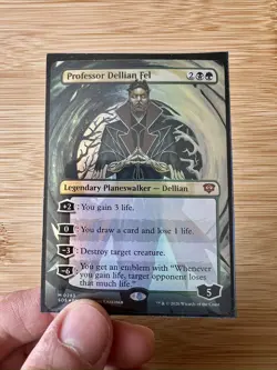 Professor Dellian Fel 283 Secrets Of Strixhaven Borderless Foil Near Mint - Image 1