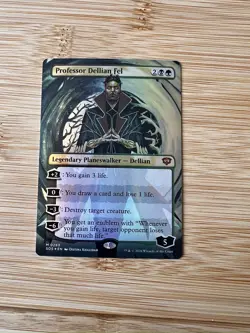 Professor Dellian Fel 283 Secrets Of Strixhaven Borderless Foil Near Mint - Image 3