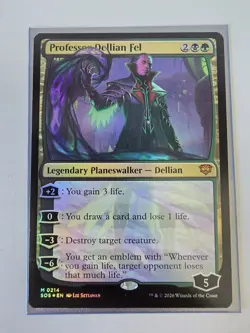 FOIL Professor Dellian Fel MTG [Secrets of Strixhaven] Near Mint - Image 1